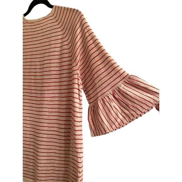 J Jill Linen Blend Sweater with Flounce Sleeve - Picture 6 of 9